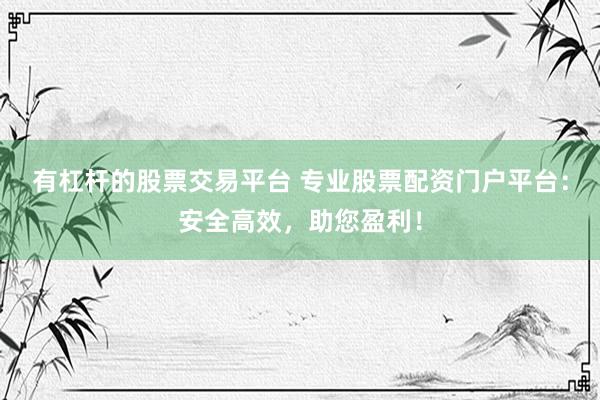 有杠杆的股票交易平台 专业股票配资门户平台：安全高效，助您盈利！