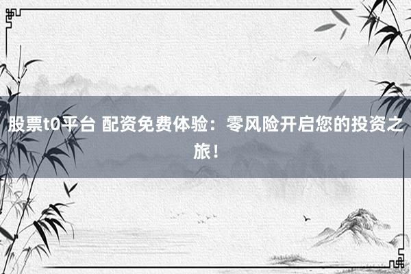股票t0平台 配资免费体验：零风险开启您的投资之旅！