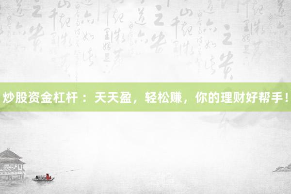 炒股资金杠杆 ：天天盈，轻松赚，你的理财好帮手！
