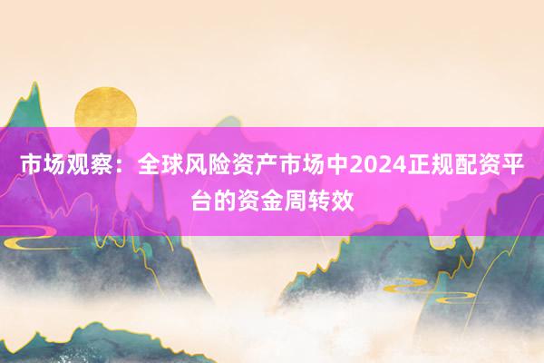 市场观察：全球风险资产市场中2024正规配资平台的资金周转效